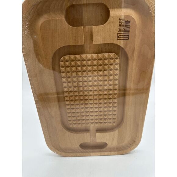 Robert Irvine Beech Wood Carving Station Board 17 X 11 NWT - Picture 7 of 8